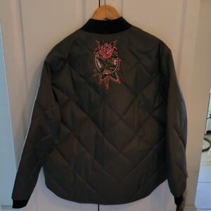 Take To The Grave Rose Horseshoe Men's Jacket